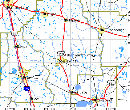 Berrien County, GA map