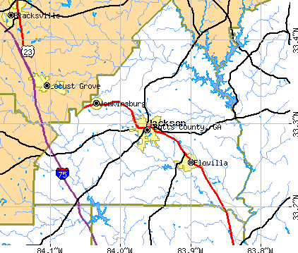 Butts County, GA map