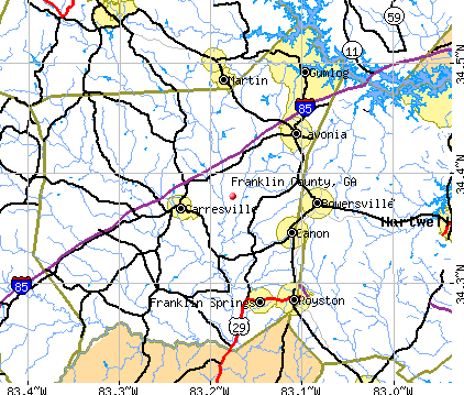 Franklin County, GA map