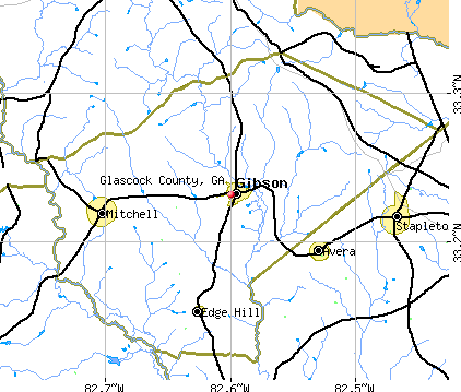 Glascock County, GA map