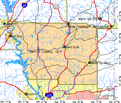 Harris County, GA map