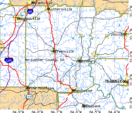 Meriwether County, GA map