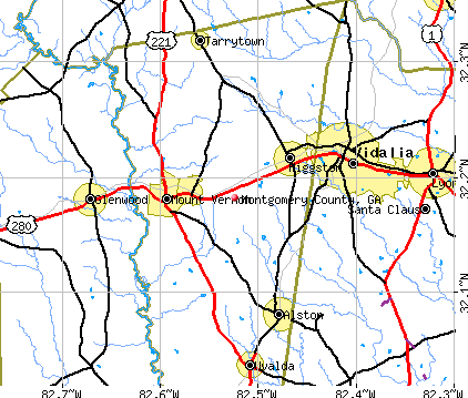 Montgomery County, GA map