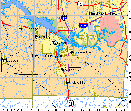 Morgan County, AL map