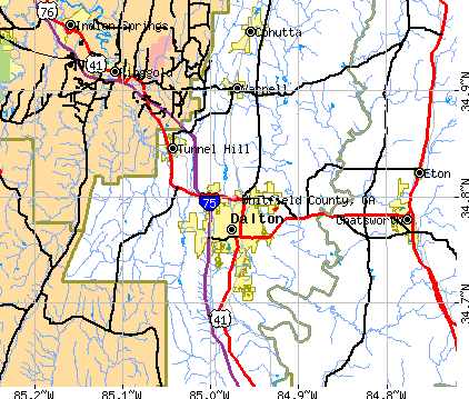 Whitfield County, GA map