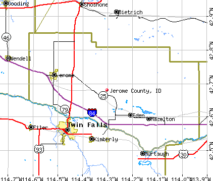 Jerome County, ID map