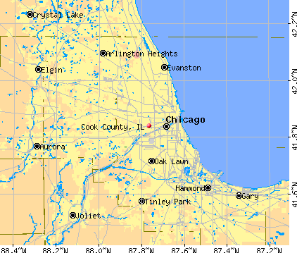 Cook County, IL map