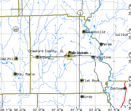 Crawford County, IL map