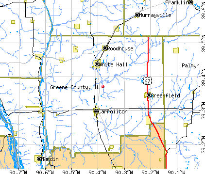 Greene County, IL map