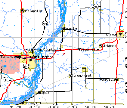 Henderson County, IL map