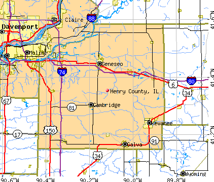 Henry County, IL map