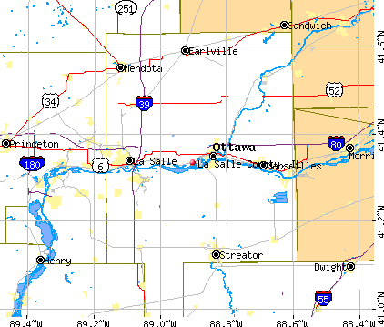 La Salle County, IL map