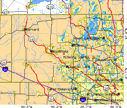 McHenry County, IL map