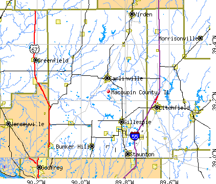 Macoupin County, IL map