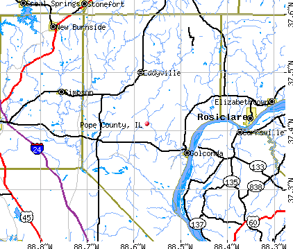 Pope County, IL map