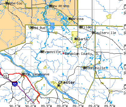 Randolph County, IL map