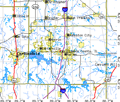 Williamson County, IL map