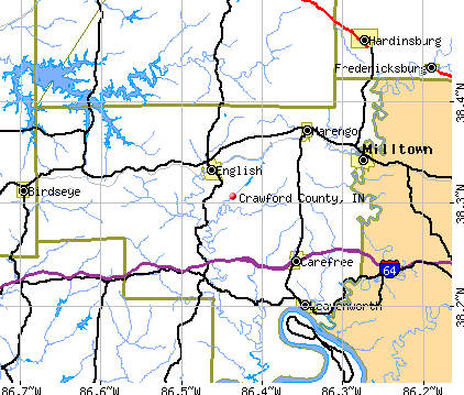 Crawford County, IN map