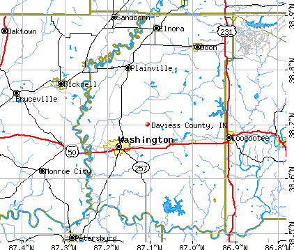 Daviess County, IN map