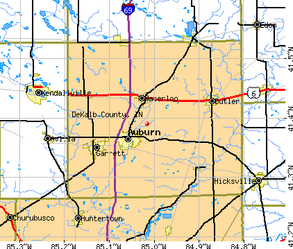 DeKalb County, IN map