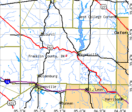 Franklin County, IN map