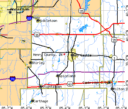 Henry County, IN map