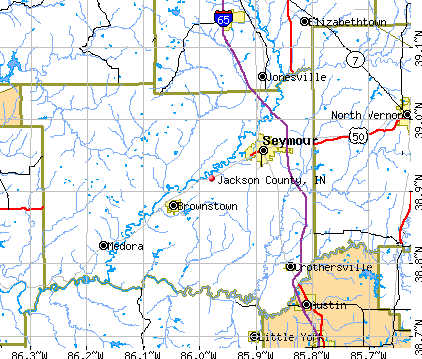 Jackson County, IN map