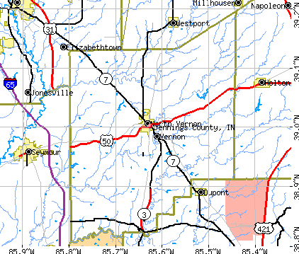 Jennings County, IN map
