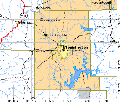 Monroe County, IN map