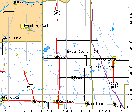 Newton County, IN map