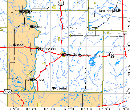 Parke County, IN map