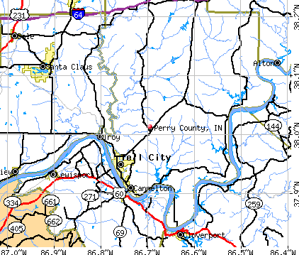 Perry County, IN map