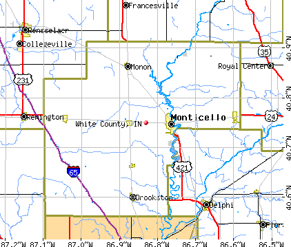 White County, IN map