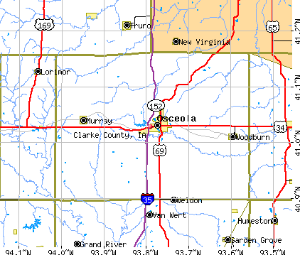 Clarke County, IA map