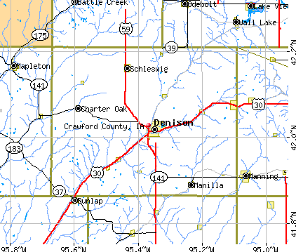 Crawford County, IA map