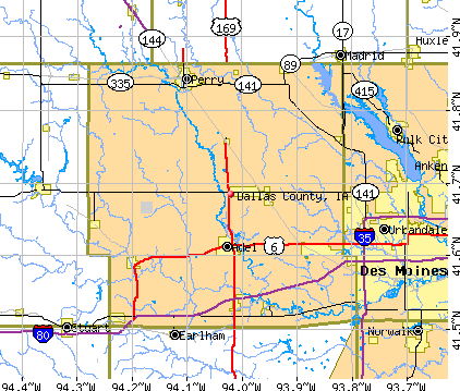 Dallas County, IA map