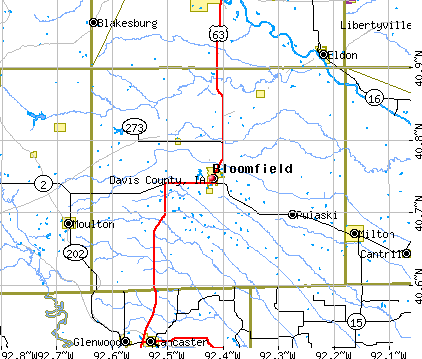 Davis County, IA map