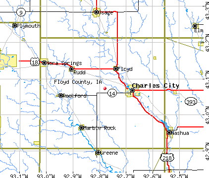 Floyd County, IA map