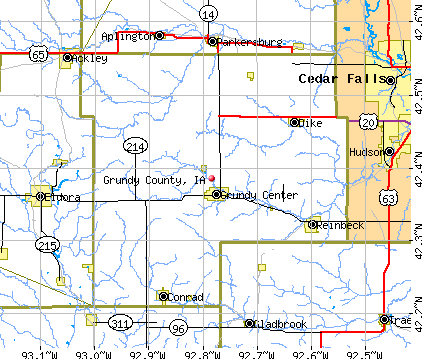 Grundy County, IA map
