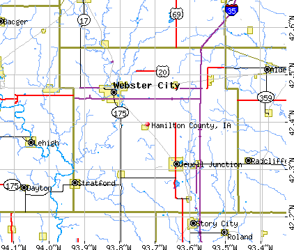 Hamilton County, IA map