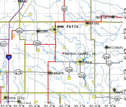 Hardin County, IA map