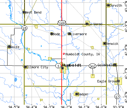Humboldt County, IA map
