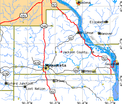 Jackson County, IA map