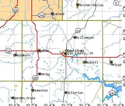 Lucas County, IA map