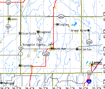 Ringgold County, IA map