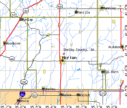 Shelby County, IA map