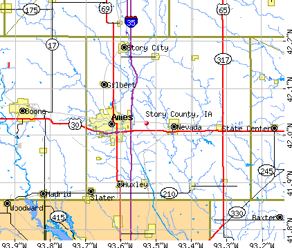 Story County, IA map