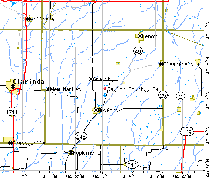 Taylor County, IA map