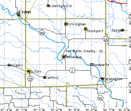 Van Buren County, IA map