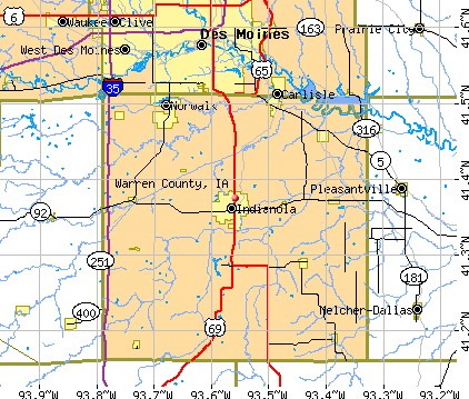 Warren County, IA map